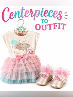 Head In The Clouds With Dumbo Centerpiece For Baby Shower, Little Girls Birthday